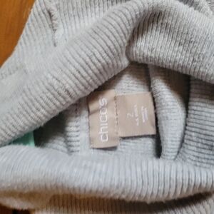 Chicos Grey turtle neck sweater 2